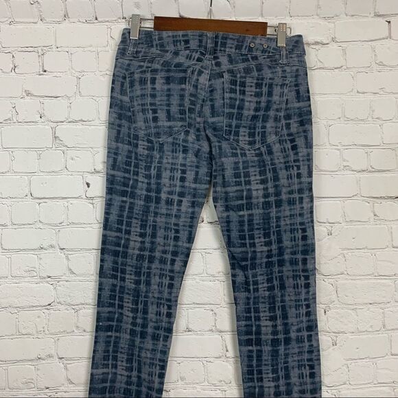 Cabi blue grid skinny jeans size 2 - Picture 5 of 9